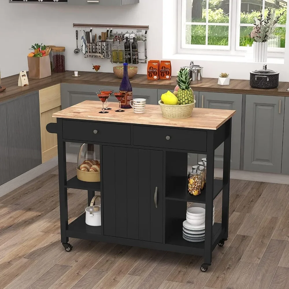 Commercial Kitchen On Wheels - Kitchen Islands on Wheels with Wood