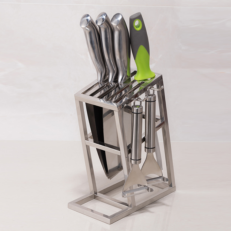 Commercial Kitchen Knife Holder - Stainless Steel Kitchen Knife Stand Countertop