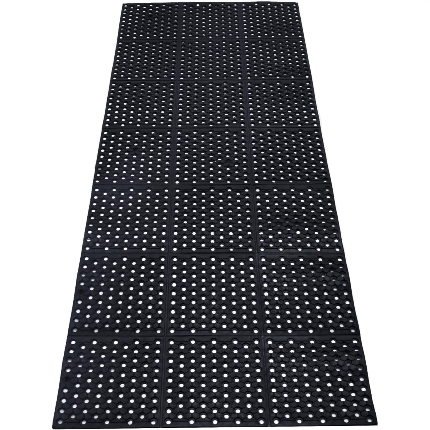 Commercial Kitchen Mats Anti Fatigue - Anti-Fatigue Drainage Rubber Mat, 83x35 Commercial