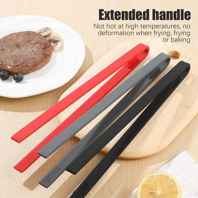 Commercial Kitchen Cooking - Silicone Trivet Tongs BBQ Kitchen Tongs