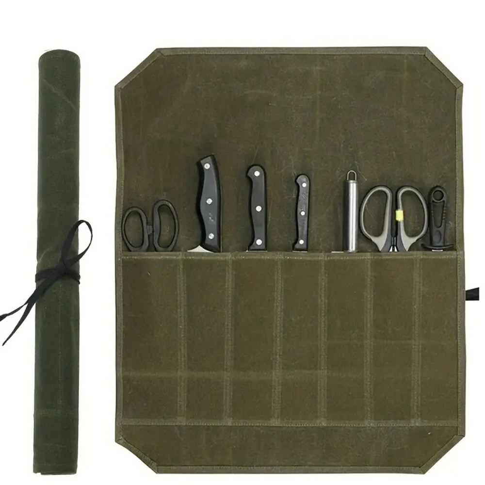 Wet Wax Canvas Knife Storage B - Commercial Kitchen Knife Holder のレビューと価格