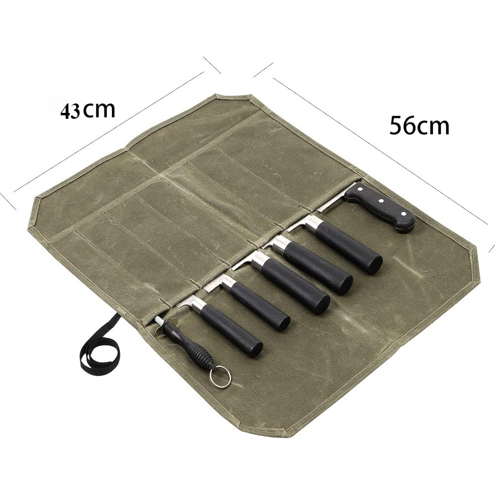 Wet Wax Canvas Knife Storage B - Commercial Kitchen Knife Holder のレビューと価格