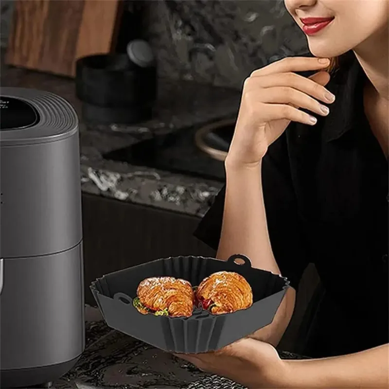 1pc silicone air fryer pot tra - Commercial Kitchen Cooking のレビューと価格