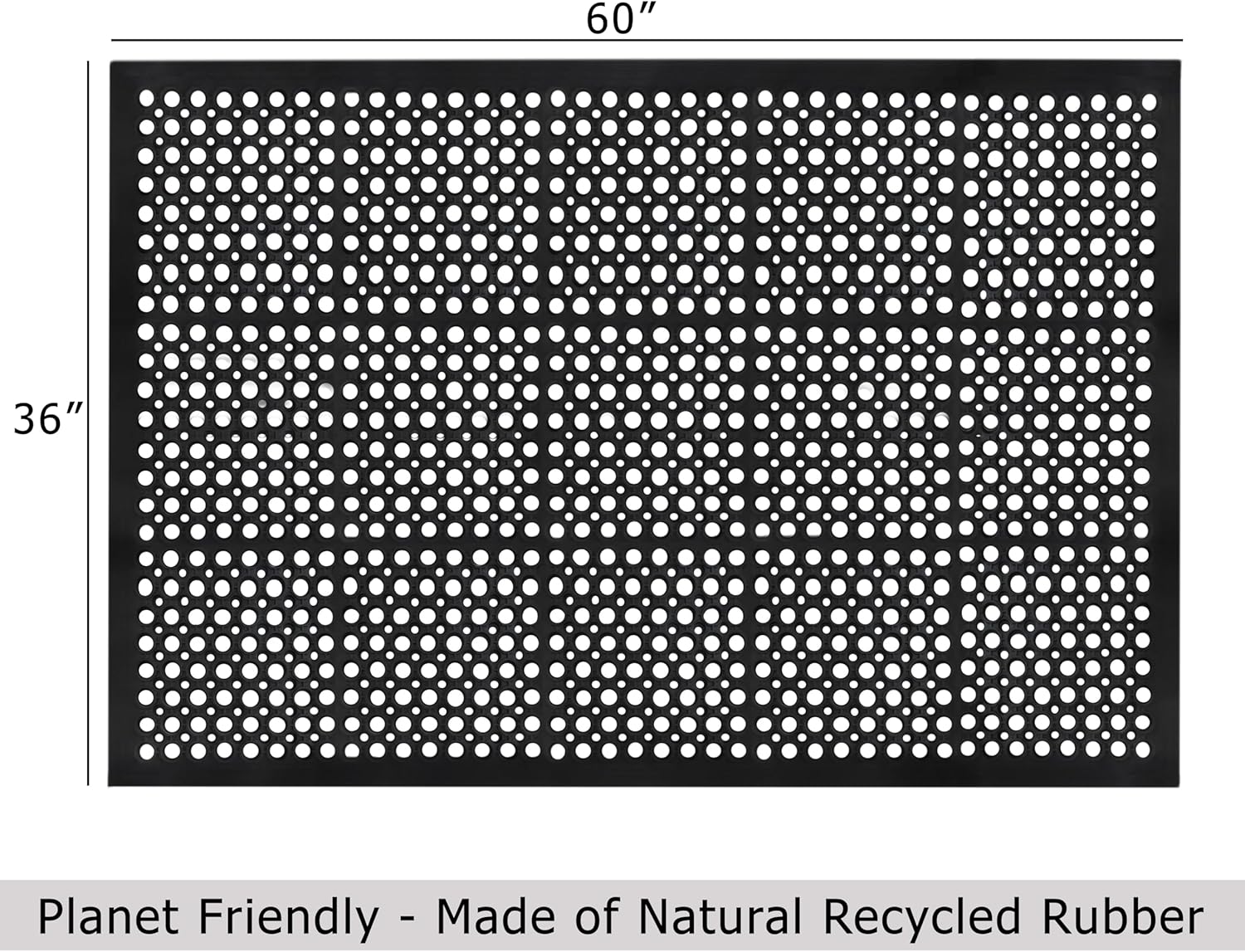 2-Pack Anti-Fatigue Rubber Flo - Commercial Kitchen Mats Anti Fatigue のレビューと価格