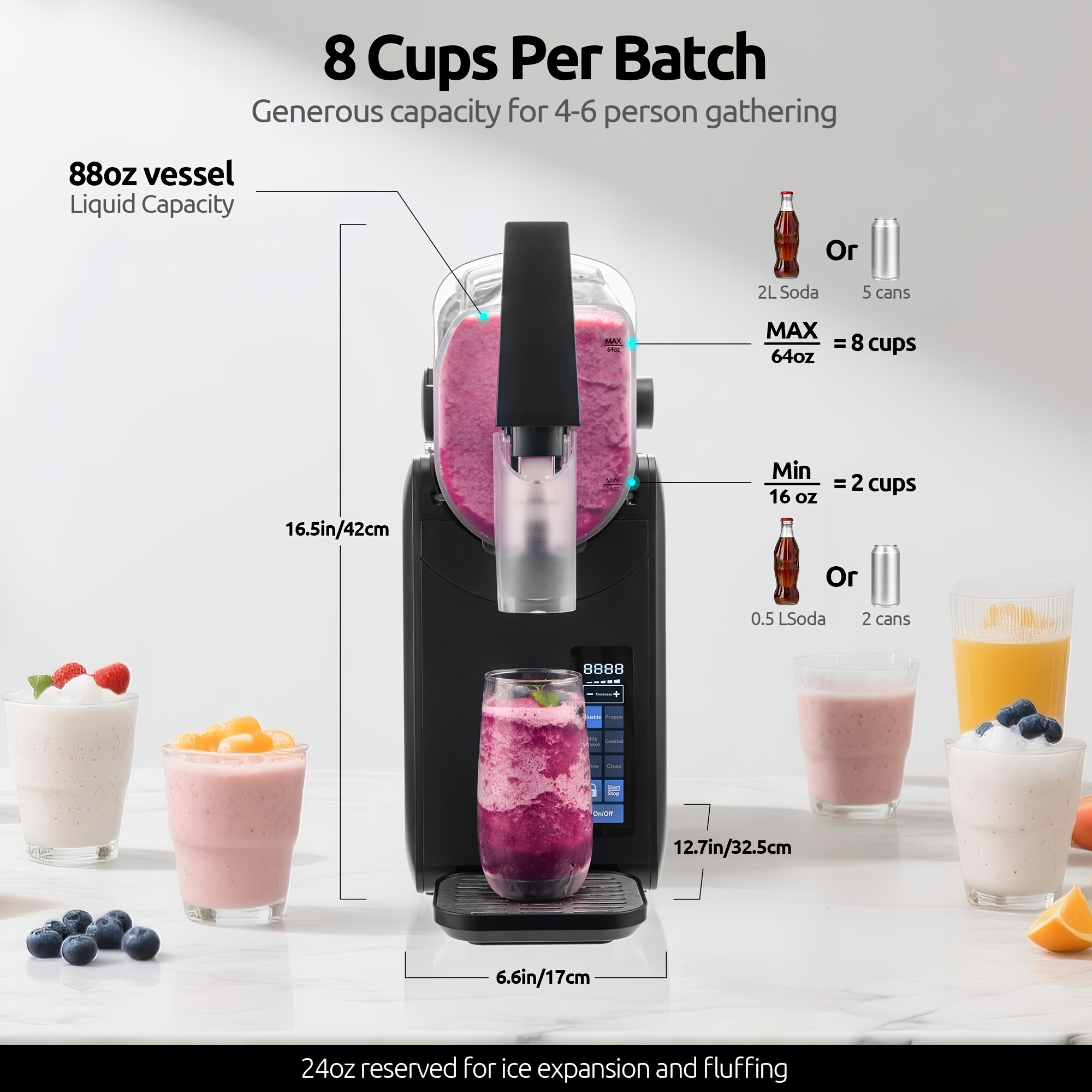 88oz Heavy-Duty Commercial/ Sl - Slushy Machine のレビューと価格