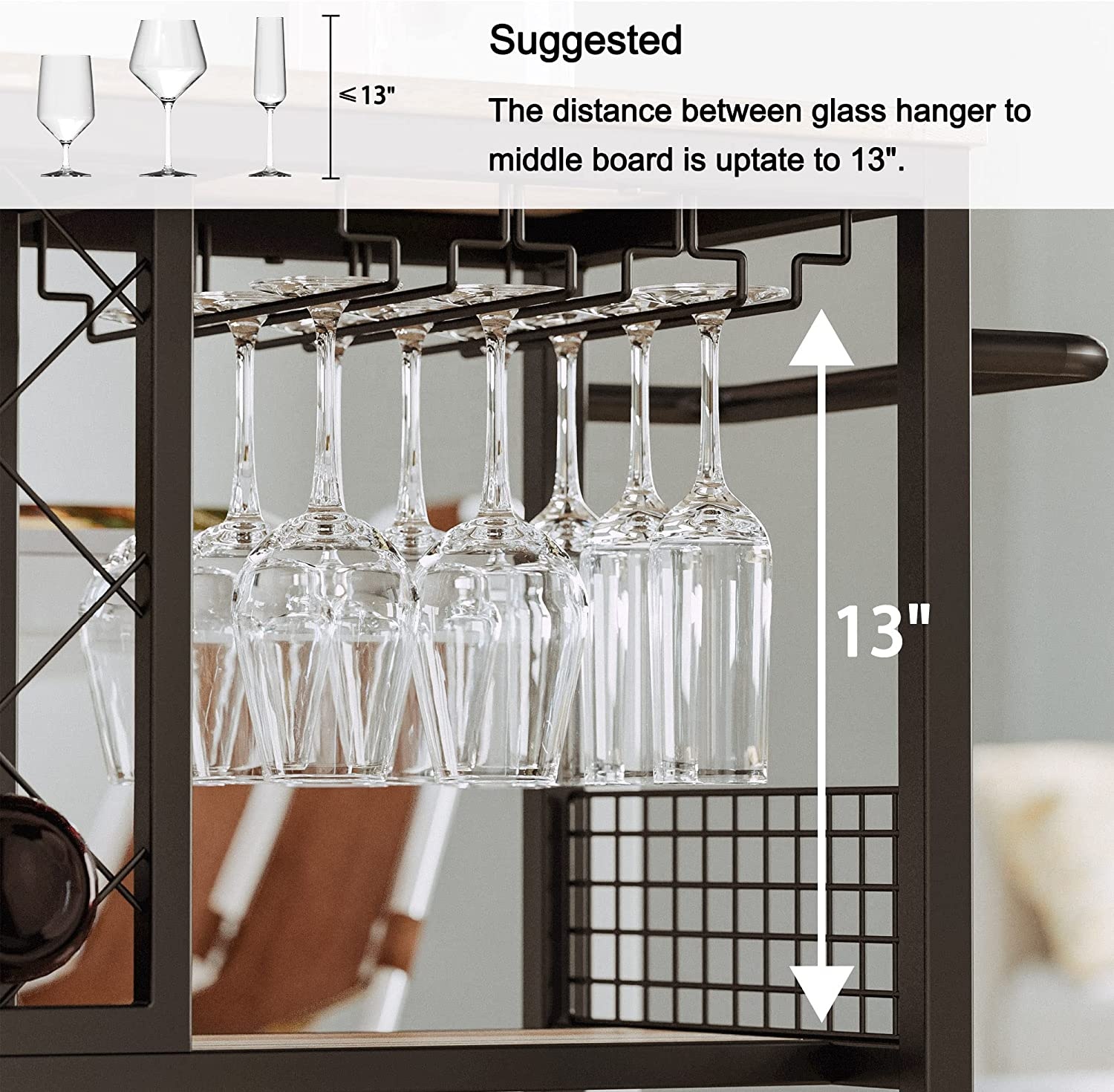 Wine Rack Table, Industrial Ba - Commercial Kitchen On Wheels のレビューと価格