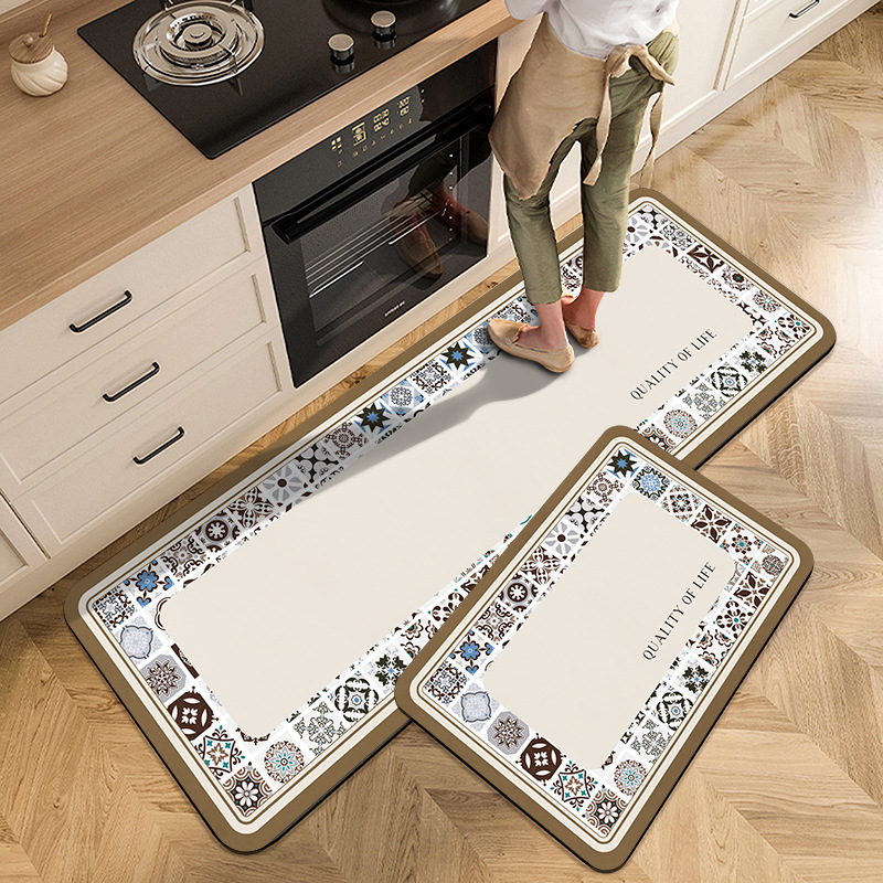 Vintage Floral Kitchen Carpet  - Commercial Kitchen Mats Anti Fatigue のレビューと価格