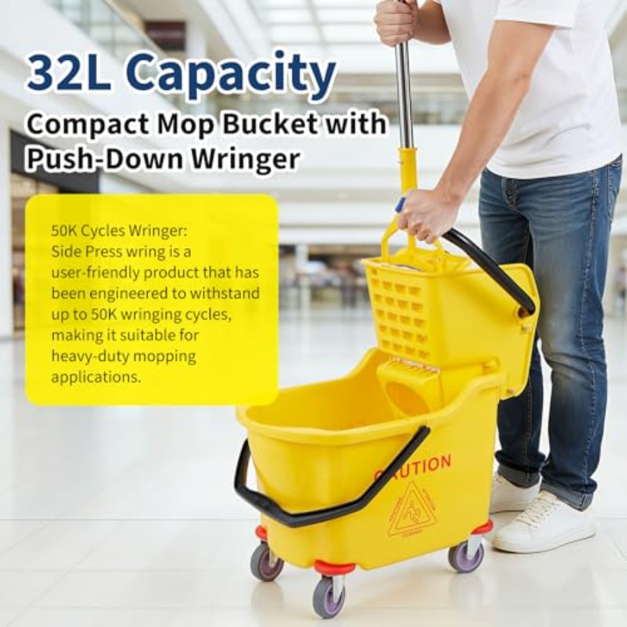 Commercial Mop Bucket with Sid - Commercial Kitchen On Wheels のレビューと価格
