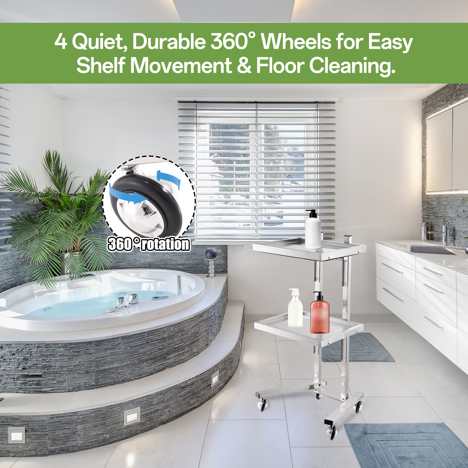 Stainless Steel Salon Rolling  - Commercial Kitchen On Wheels のレビューと価格