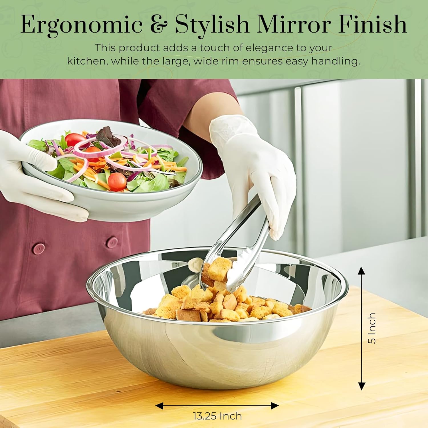 Stainless Steel Mixing Bowls 8 - Commercial Kitchen Images のレビューと価格