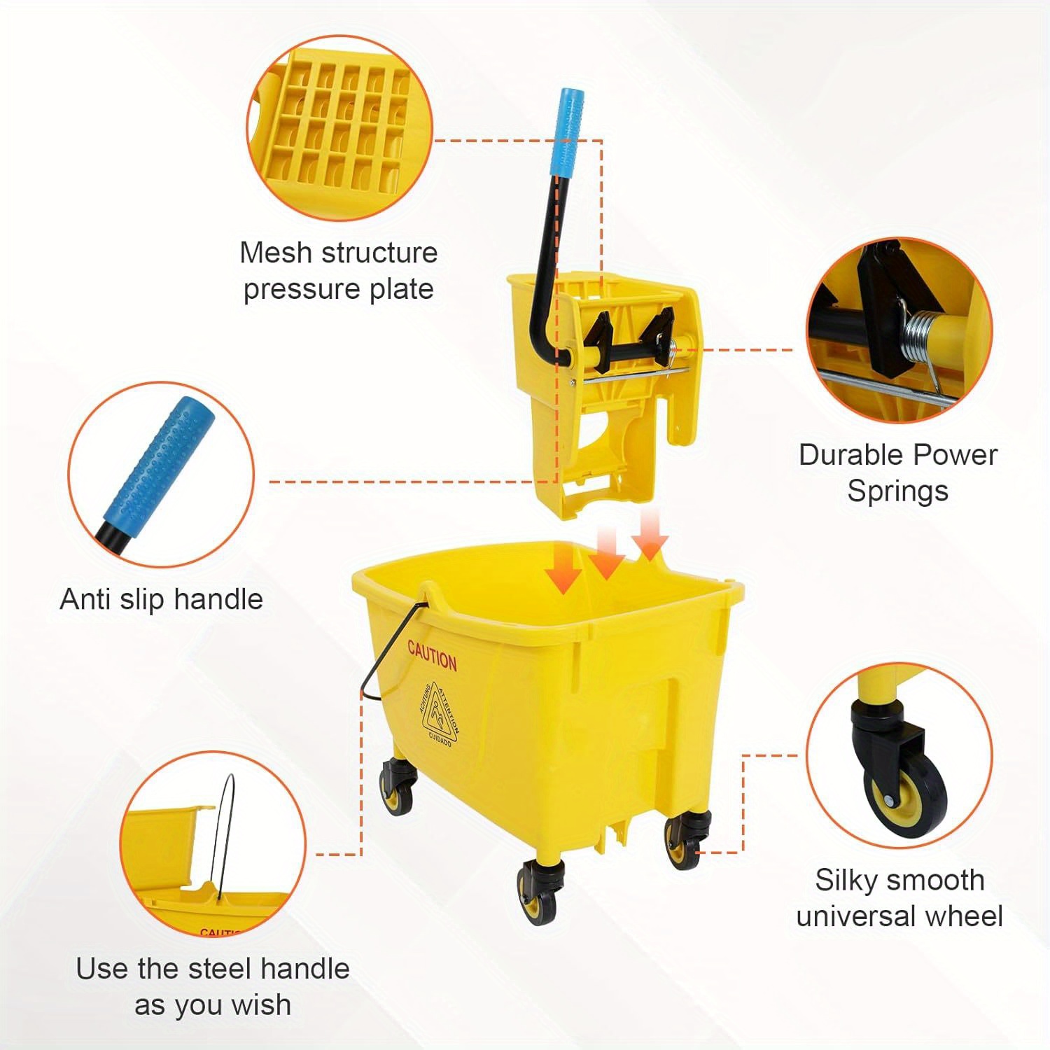 Dollate Commercial Mop and Buc - Commercial Kitchen On Wheels のレビューと価格