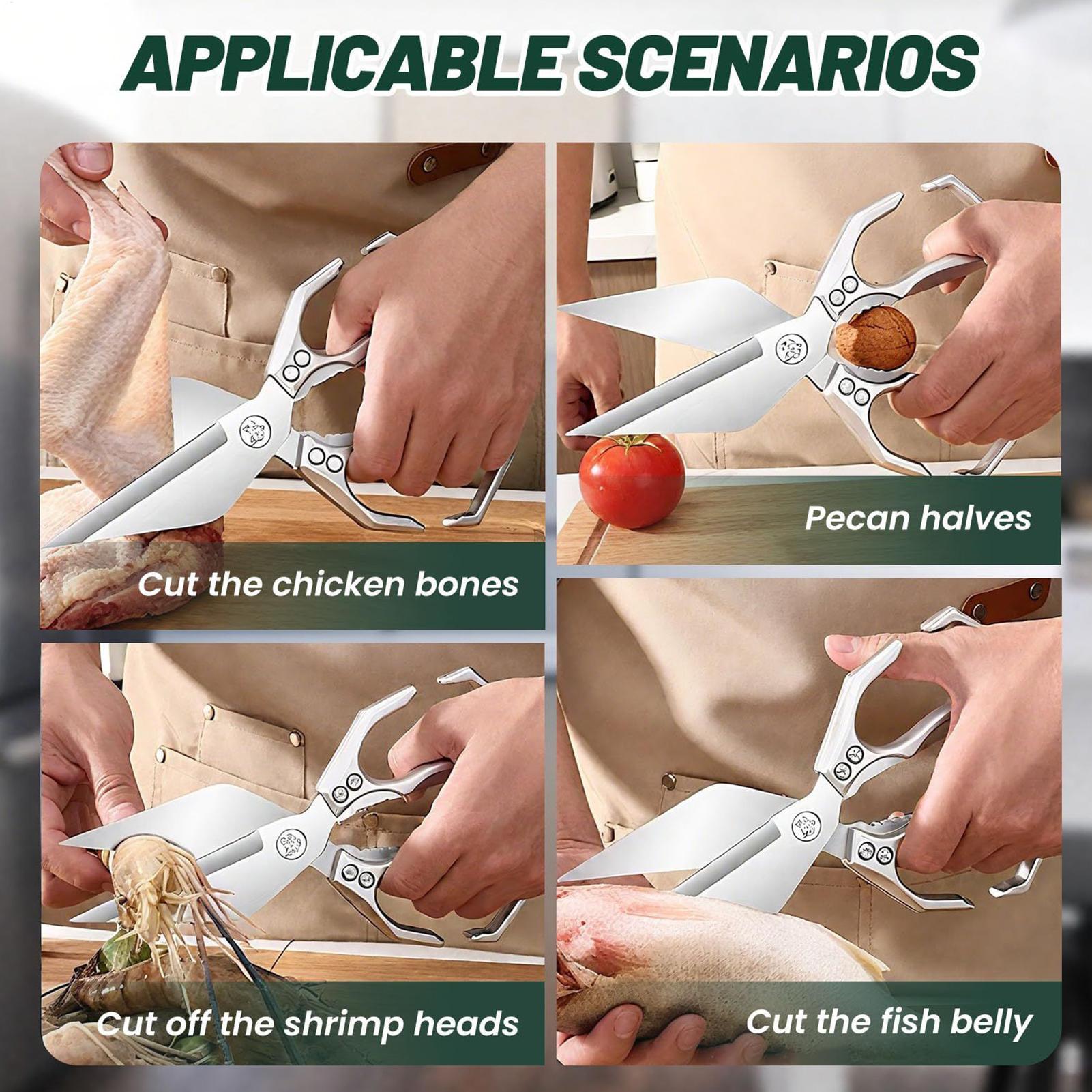 Stainless Steel Kitchen Shears - Commercial Kitchen Equipment のレビューと価格
