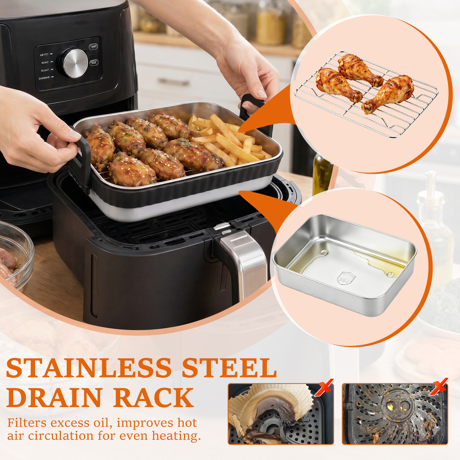 Stainless Steel Baking Pan wit - Commercial Kitchen Cooking のレビューと価格