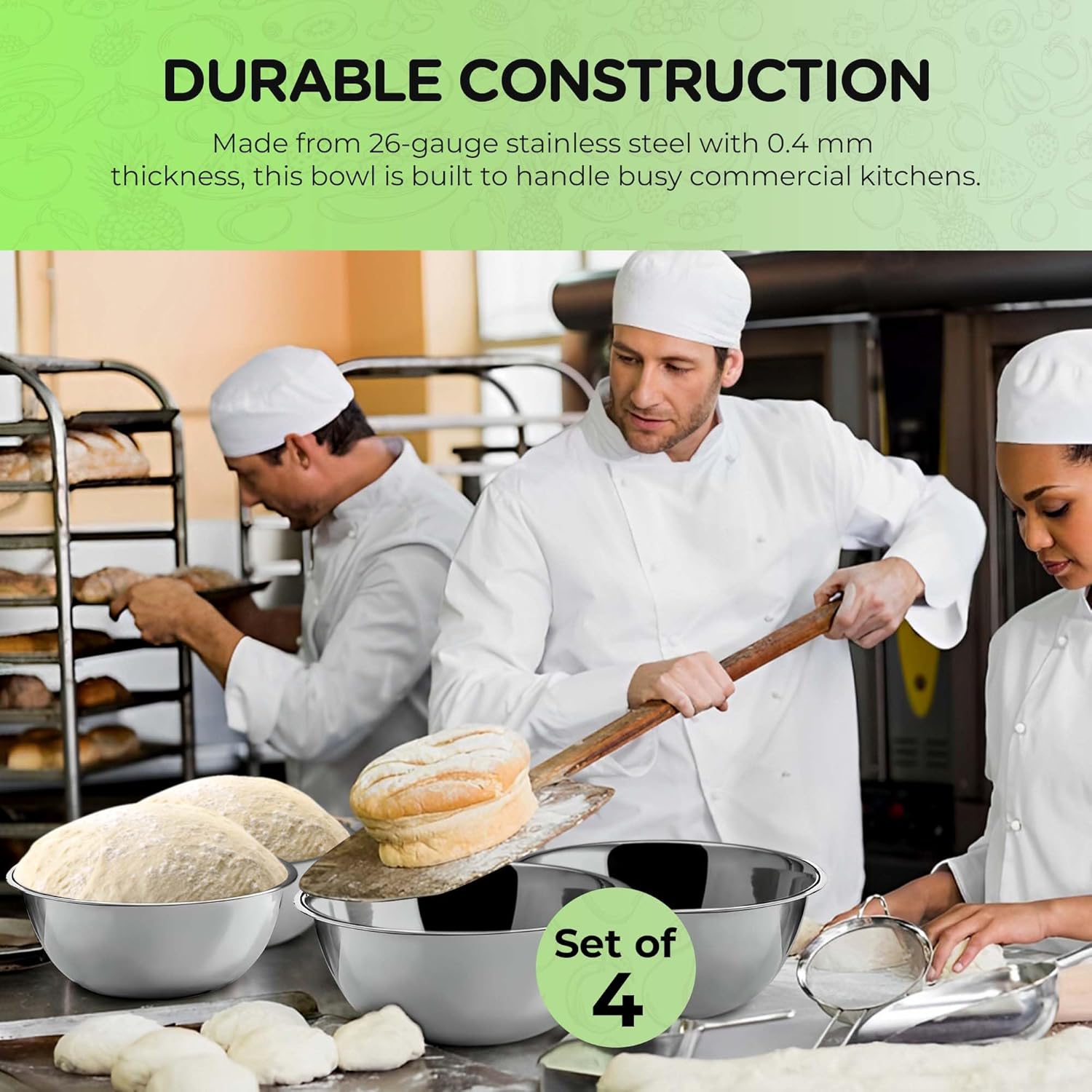 5 Quart Stainless Steel Mixing - Commercial Kitchen Images のレビューと価格