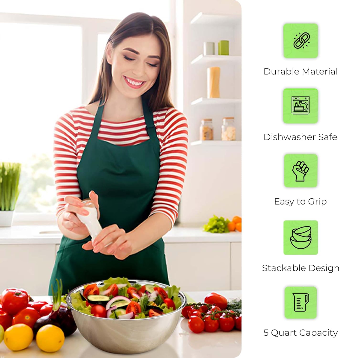 5 Quart Stainless Steel Mixing - Commercial Kitchen Images のレビューと価格