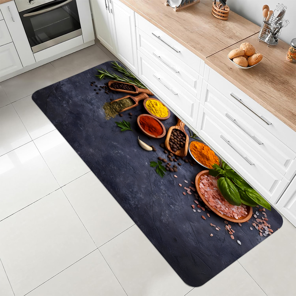 Vintage Spices Pattern Kitchen - Commercial Kitchen Mats Anti Fatigue のレビューと価格