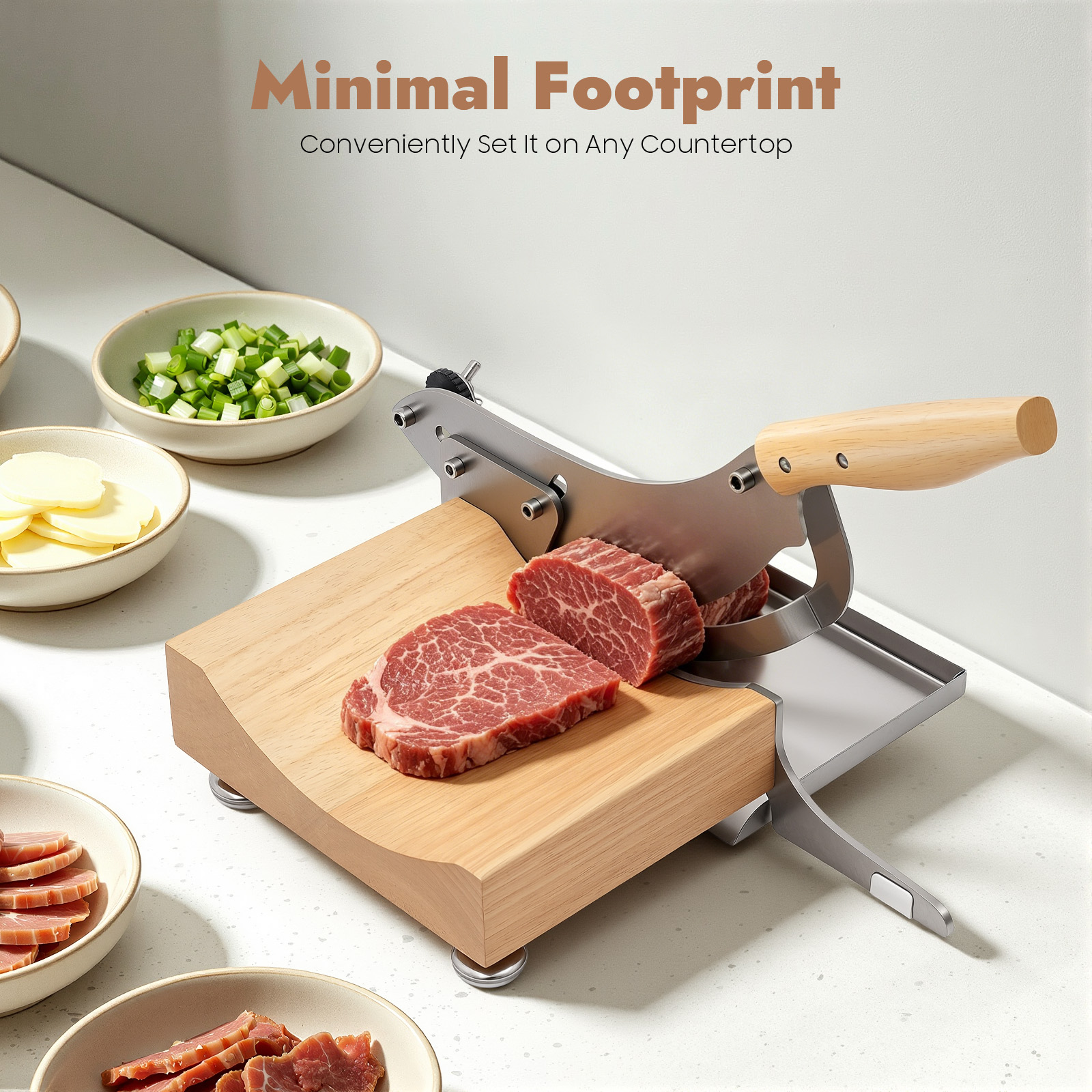 Stainless Steel Manual Meat &  - Meat Slicer Machine のレビューと価格