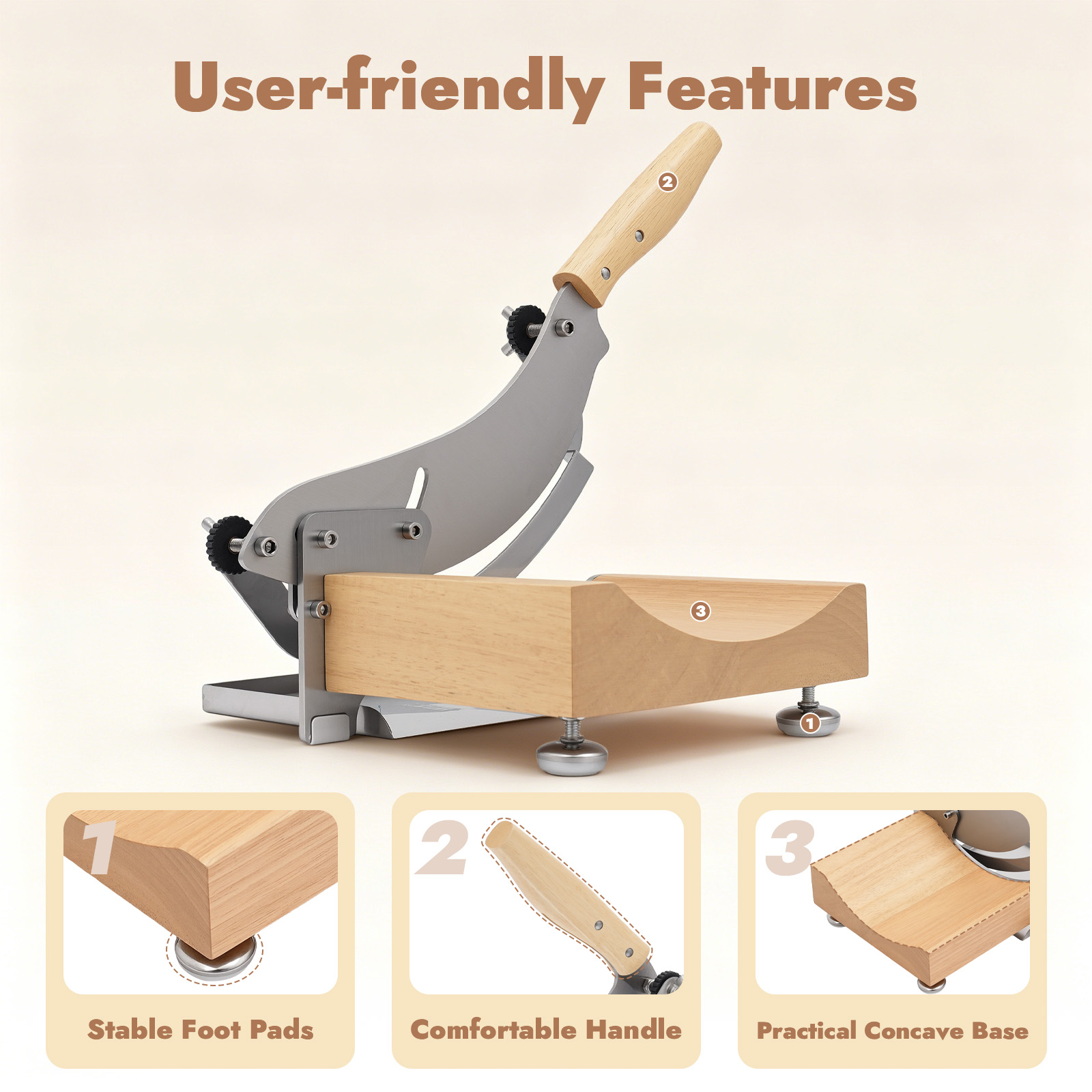 Stainless Steel Manual Meat &  - Meat Slicer Machine のレビューと価格