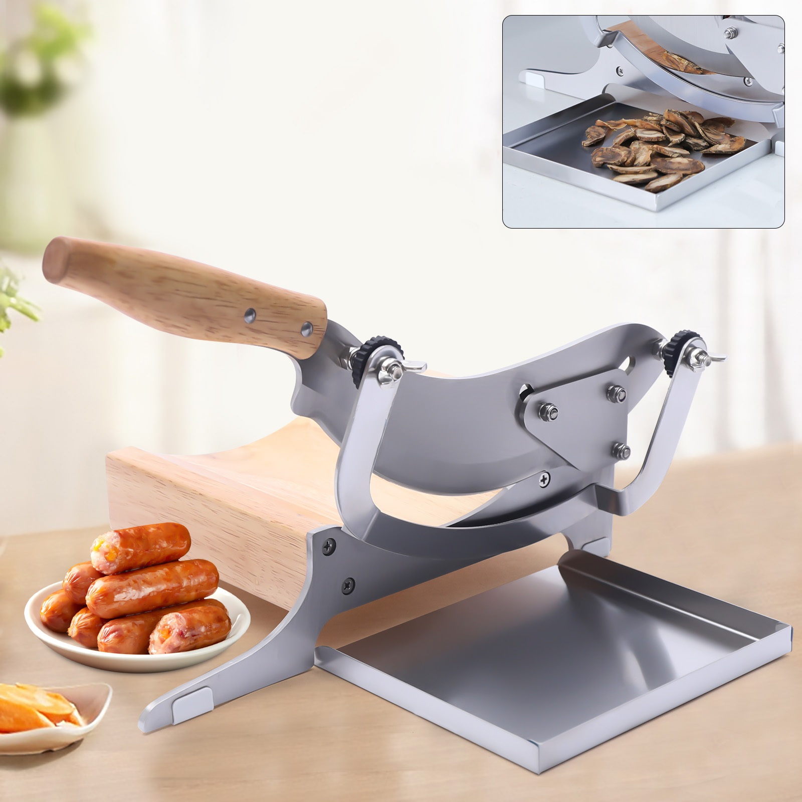 Stainless Steel Manual Meat &  - Meat Slicer Machine のレビューと価格