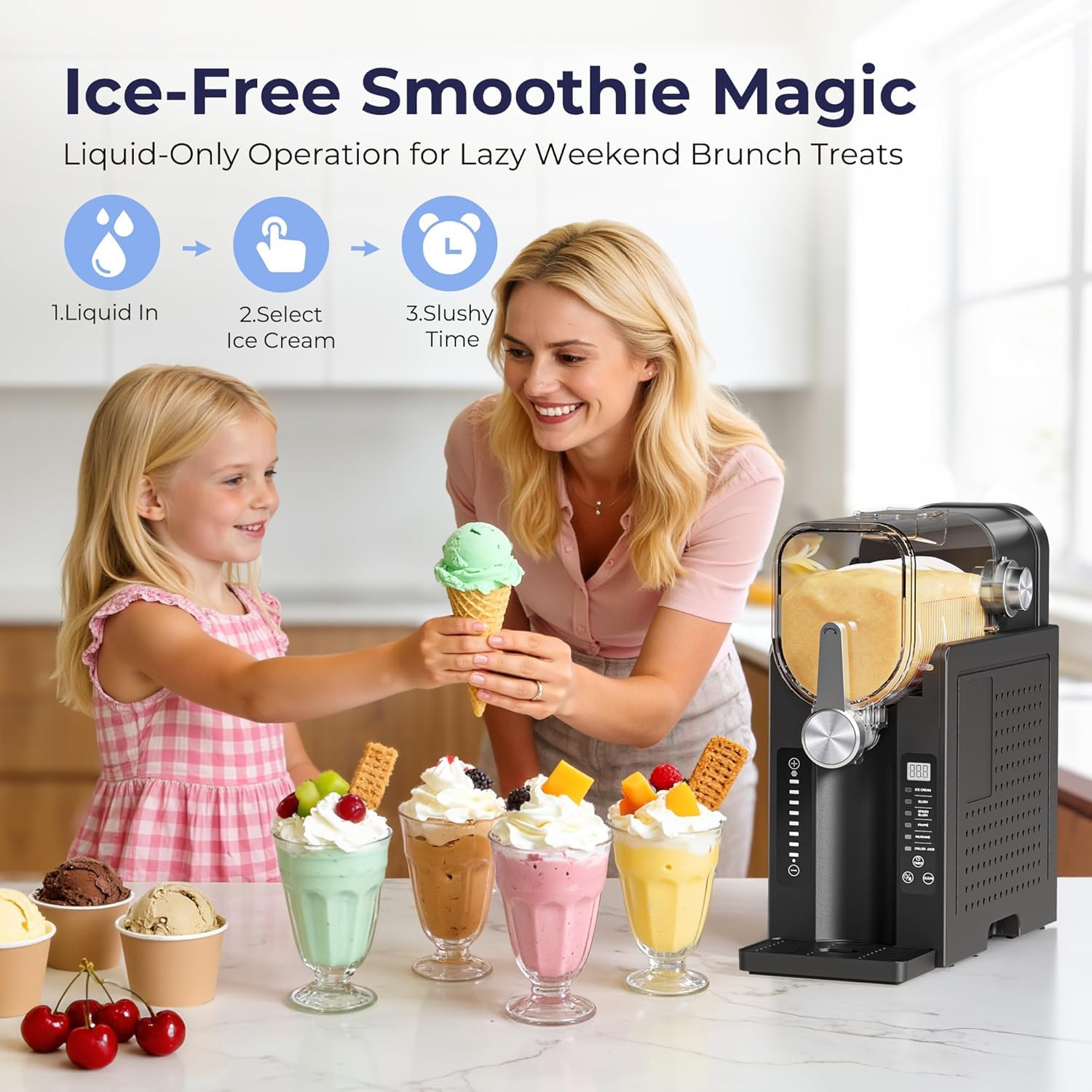 Slushie Machine, No Ice Needed - Slushy Machine のレビューと価格