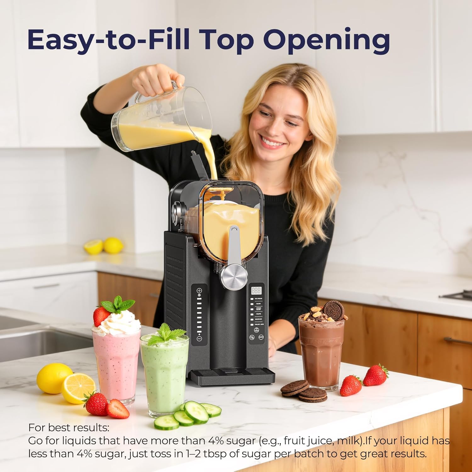 Slushie Machine, No Ice Needed - Slushy Machine のレビューと価格