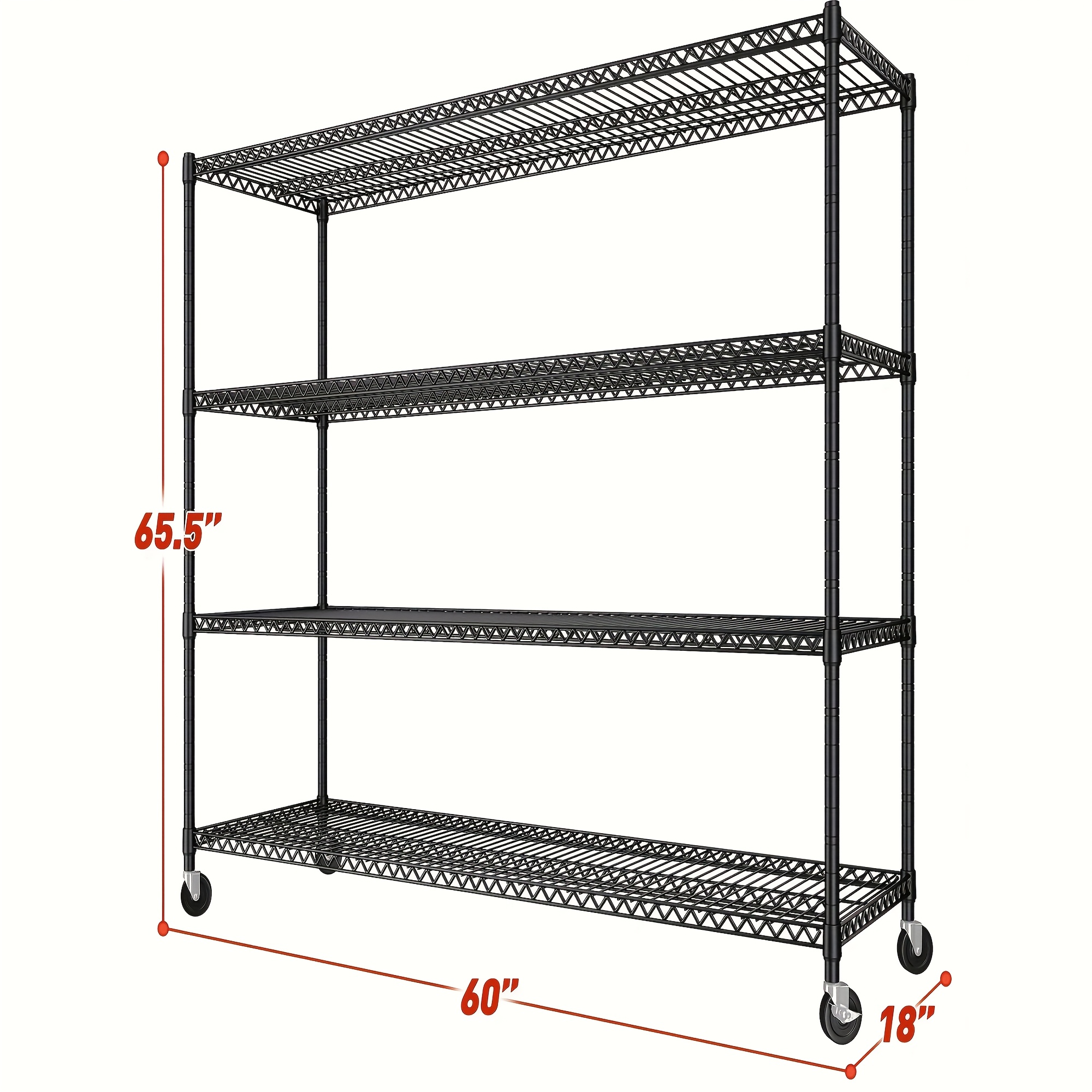 REIBII 60W''x65.5''Hx18''D& 45 - Commercial Kitchen On Wheels のレビューと価格