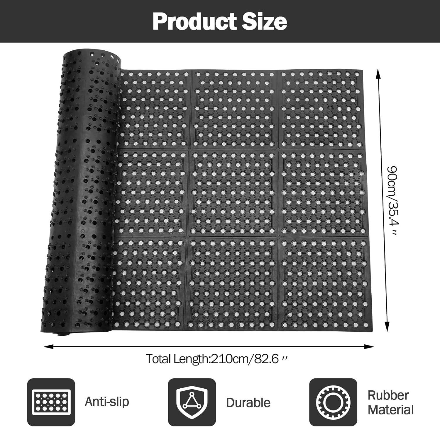 Anti-Fatigue Drainage Rubber M - Commercial Kitchen Mats Anti Fatigue のレビューと価格