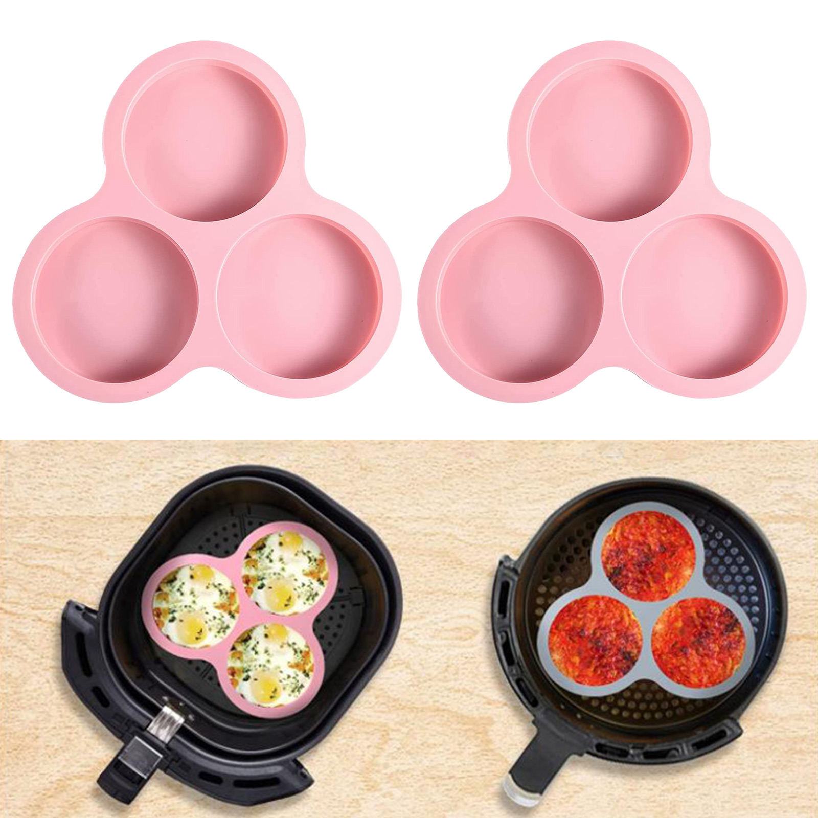 1/2pcs Silicone Air Fryer Egg  - Commercial Kitchen Cooking のレビューと価格