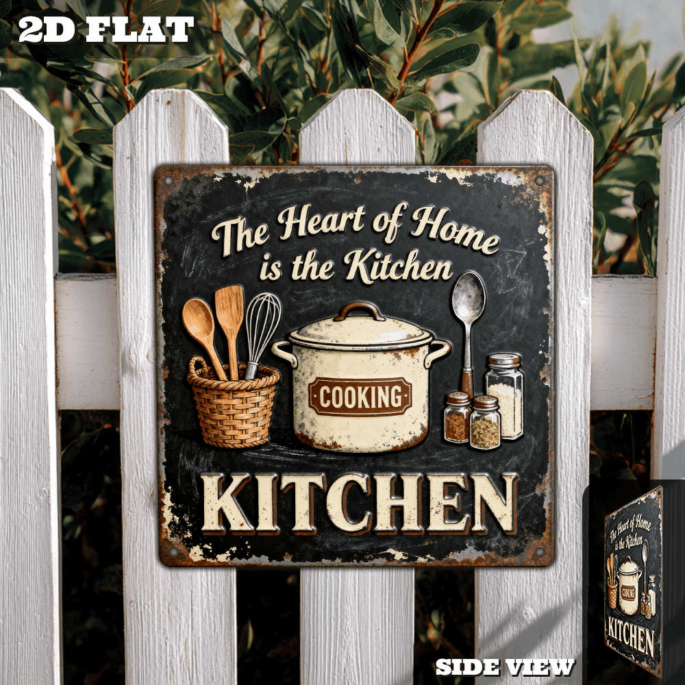 Vintage Metal Kitchen Wall Dec - Commercial Kitchen Cooking のレビューと価格
