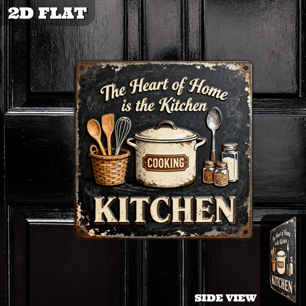 Vintage Metal Kitchen Wall Dec - Commercial Kitchen Cooking のレビューと価格