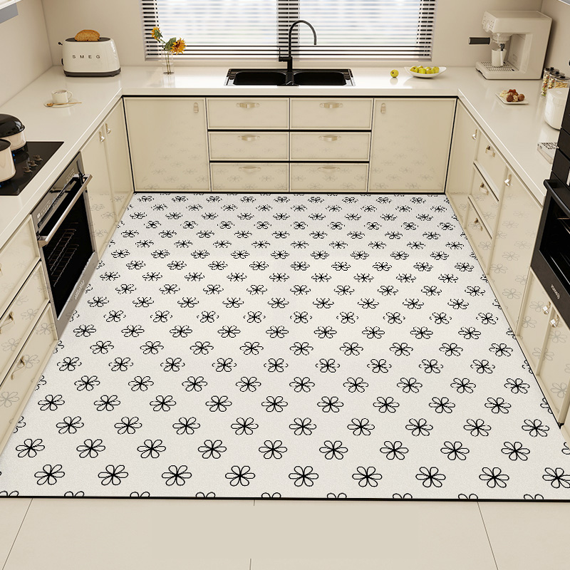 Black Kitchen Rug Pvc Waterpro - Commercial Kitchen Mats Anti Fatigue のレビューと価格
