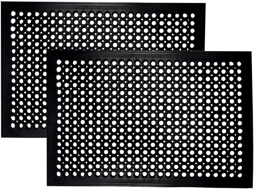 Rubber Doormat - 2 Pack Non Sl - Commercial Kitchen Mats Anti Fatigue のレビューと価格