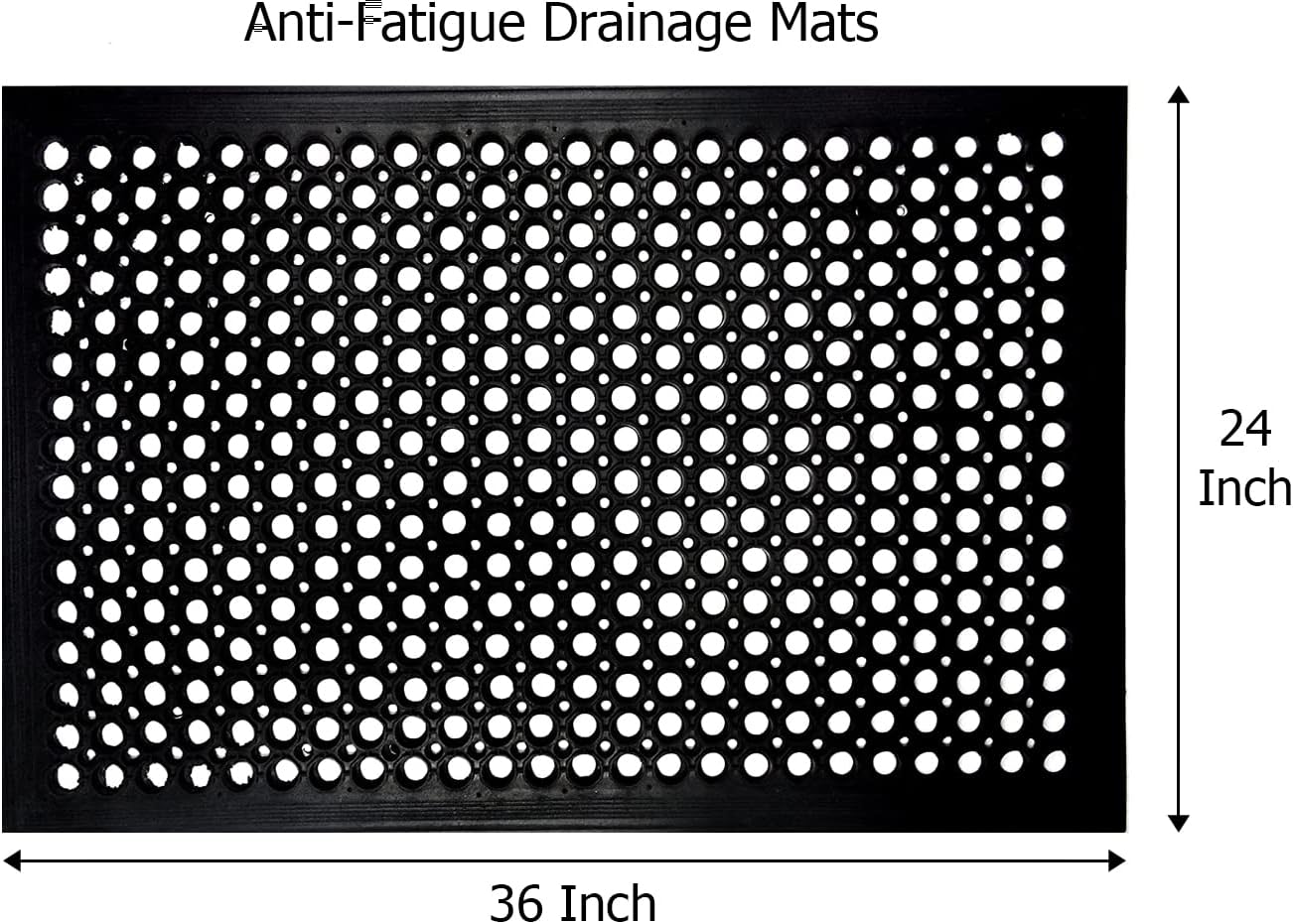 Rubber Doormat - 2 Pack Non Sl - Commercial Kitchen Mats Anti Fatigue のレビューと価格