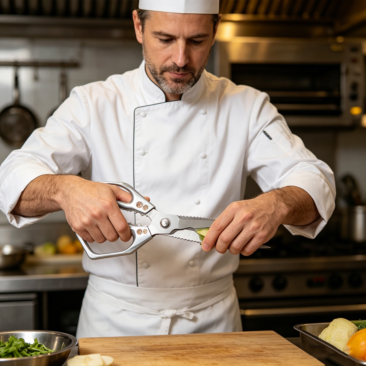 Stainless Steel Kitchen Shears - Commercial Kitchen Equipment のレビューと価格