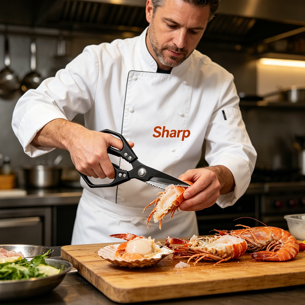 Stainless Steel Kitchen Shears - Commercial Kitchen Equipment のレビューと価格