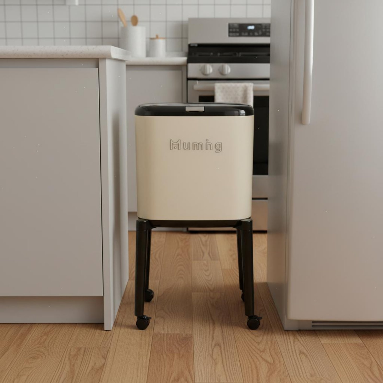 Lid Trash Can with Wheels Hand - Commercial Kitchen On Wheels のレビューと価格
