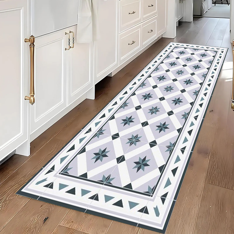 Blue and Grey Geometric Tile P - Commercial Kitchen Tile のレビューと価格