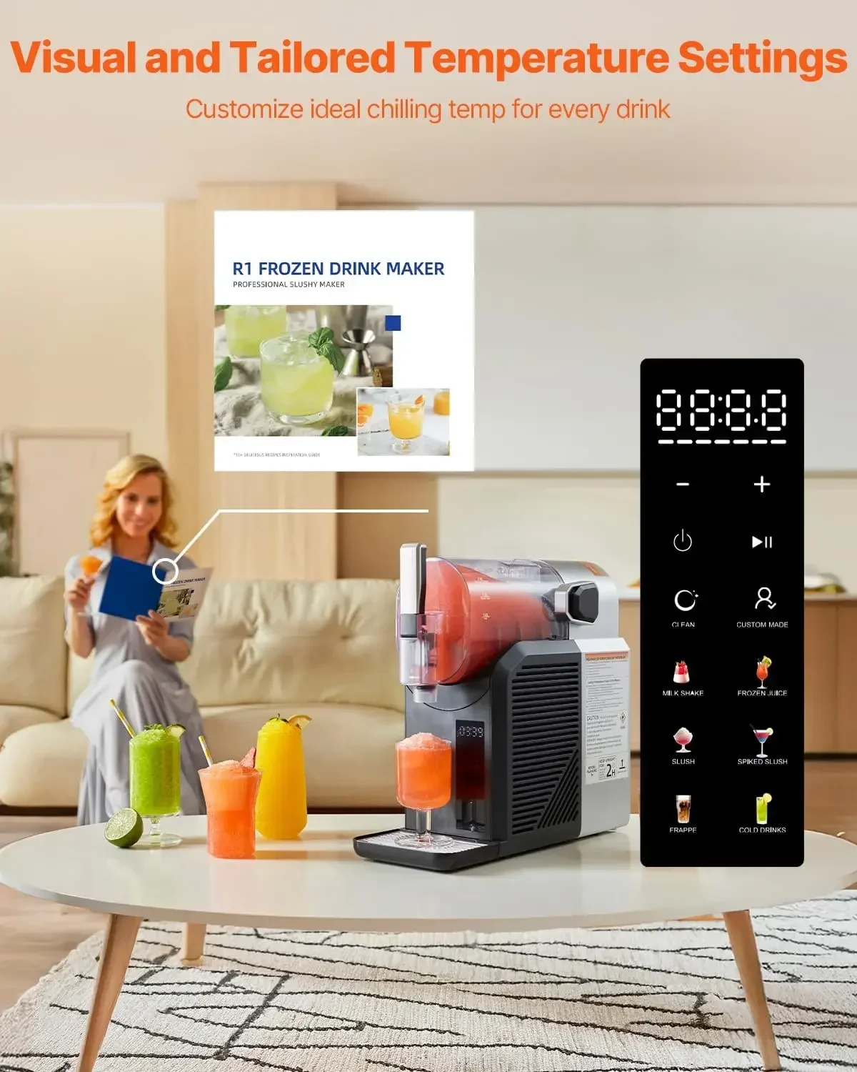 Slushie Machine, 2L/68oz No Ic - Slushy Machine のレビューと価格