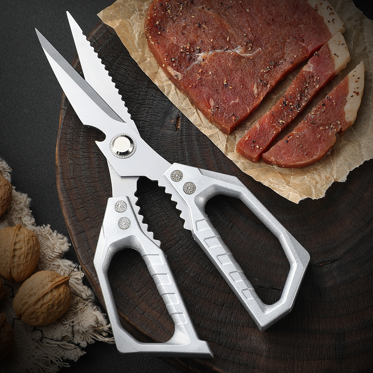 Stainless Steel Kitchen Shears - Commercial Kitchen Equipment のレビューと価格