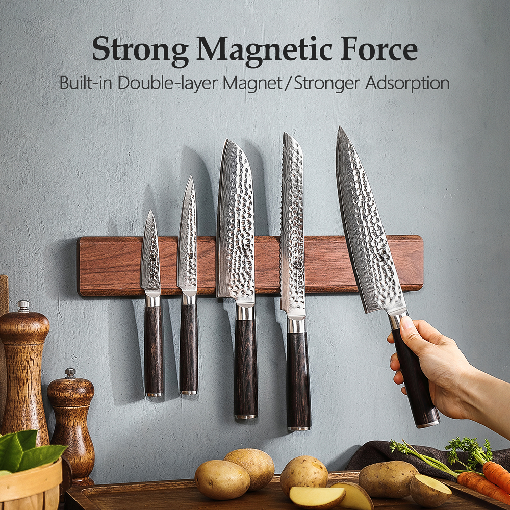 XINZUO 40cm Walnut Solid Wood  - Commercial Kitchen Knife Holder のレビューと価格